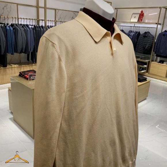 Brooks Brothers Sweater - Polo Style, XL, Long Sleeves, Cream/Ivory Colored, EUC - Picture 1 of 6